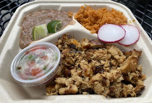 Pollo plate   at Taqueria La Venganza in Oakland