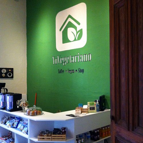 The shop at YoVegetariano in Saltillo