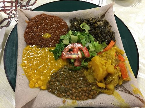 Vegan Combo Plate!  Yummy! at Abyssinia in Sacramento