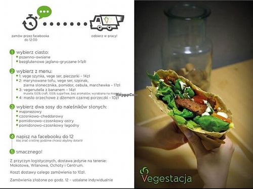 Savory menu at Vegestacja in Warsaw