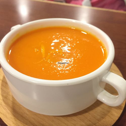 Carrot soup at LN Fortunate Coffee 幸福咖啡 - Kwai Hing in New Territories