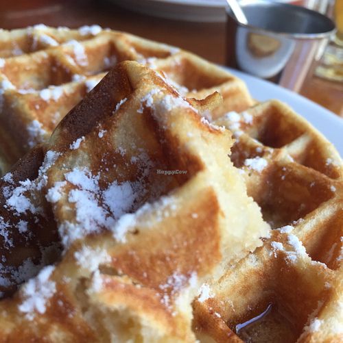 Amazing Fluffy Waffles On Herbal Syrup at Janine Loves Sunday in Paris