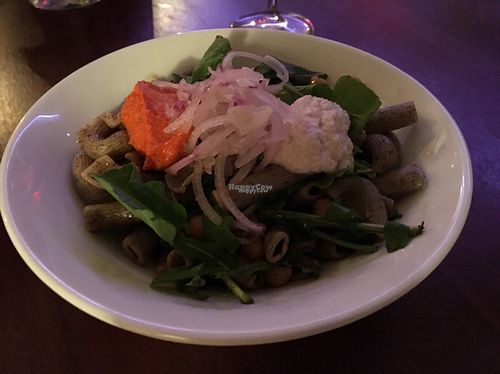 hemp pasta with cashew cream at Galerija Food in Split