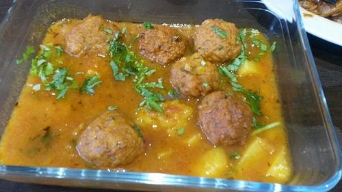 Gobi koftas in aromatic curry sauce (Tasty Vegan taster night) at Bojangles  in Sunderland