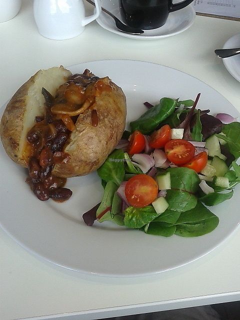Baked potato and chilli with salad at Bojangles  in Sunderland
