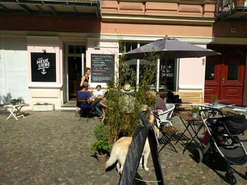 Façade  at Cafe Neue Liebe in Berlin