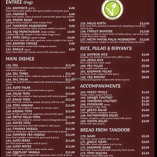   at New Delhi Tandoori Restaurant in Sunshine