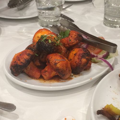 tandoori mushrooms at New Delhi Tandoori Restaurant in Sunshine