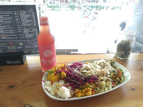 Mixed salad at Kiez Vegan - Warschauer Str in Berlin