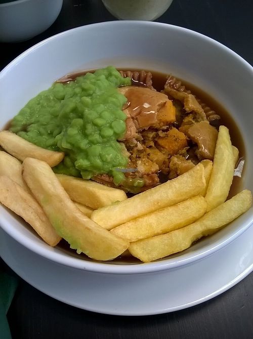 Sweet Roasted Roots Pie at The Green Room in Middlesbrough