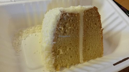 Coconut cake at The Green Room in Middlesbrough