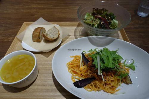Set lunch at Evah Dining Macrobiotic - Hakata Riverain Mall in Fukuoka