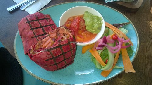 Jackfruit burritos at Las Iguanas - Quayside in Newcastle Upon Tyne