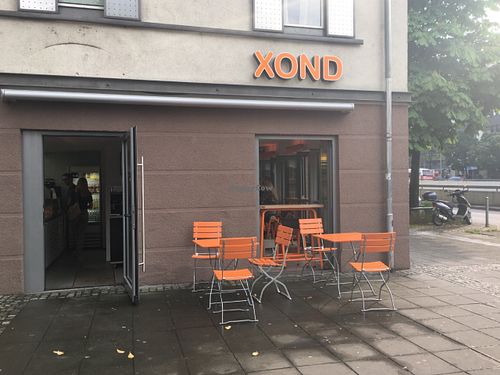 Front of Xond restaurant in Stuttgart, Germany at XOND in Stuttgart