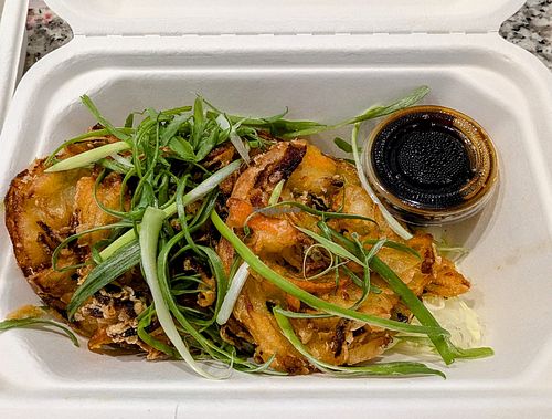 Vegan Frying Saucers at Dharma Sushi & Thai in Boise