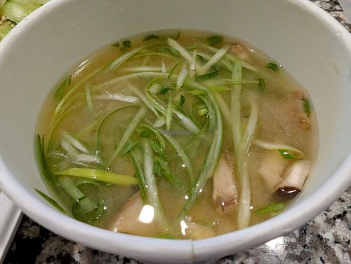 Mushroom Miso Soup at Dharma Sushi & Thai in Boise