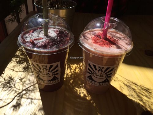 delicious drinks at Cafe Vida in La Paz