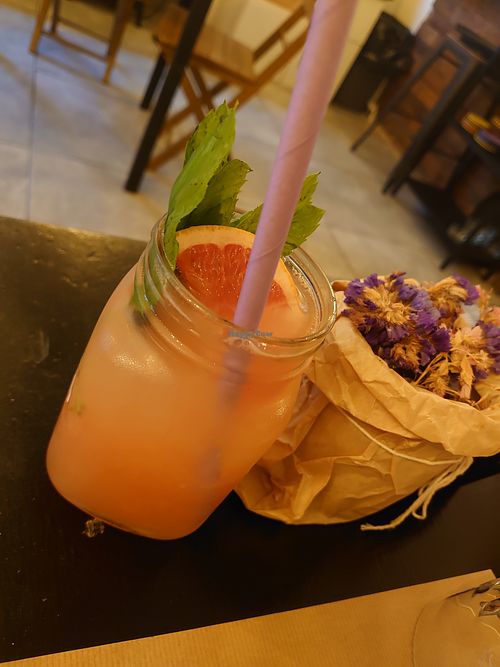 Pink lemonade  at ONO in Rhodes