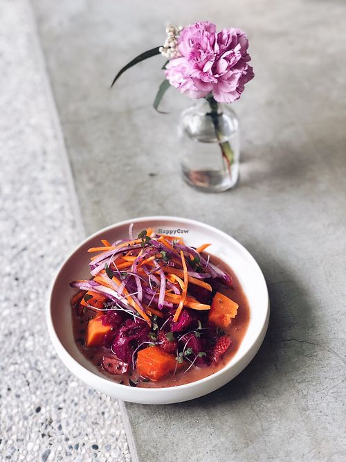 Strawberry & pitaya plate  at Plants in Taipei