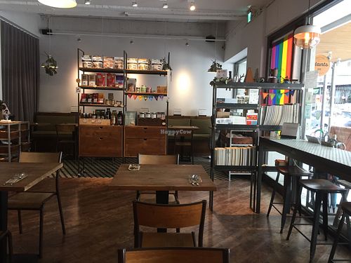 Inside the restaurant at Plants in Taipei