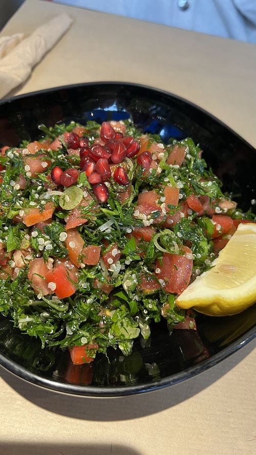 The best Tabouleh I‘ve ever had  at Veganaki in Athens