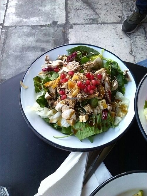 salad at Veganaki in Athens