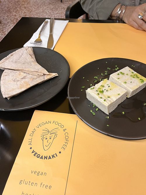 Cashew nuts feta  at Veganaki in Athens