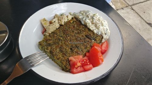 Zucchini pie at Veganaki in Athens