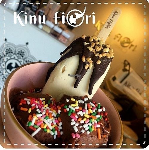 Ice cream cup at Kinu Fiori in Medellin