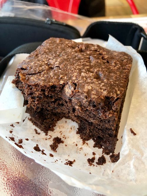 Best vegan brownies ever at Fred and Ricky's Plant Delicious Foods in Creve Coeur