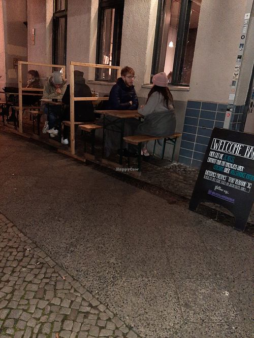 Outdoor seating at La Stella Nera in Berlin