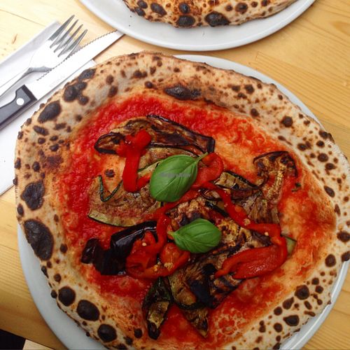 Pizza verdure  at La Stella Nera in Berlin