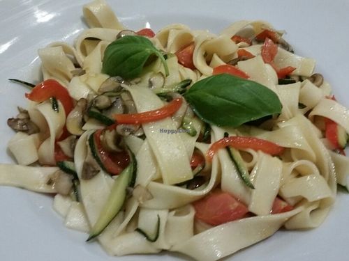 pasta with veg at La Stella Nera in Berlin