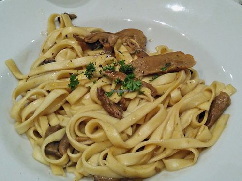 Pasta with mushrooms at La Stella Nera in Berlin
