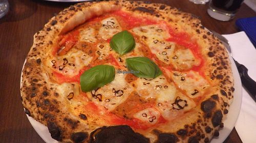 Salami pizza at La Stella Nera in Berlin