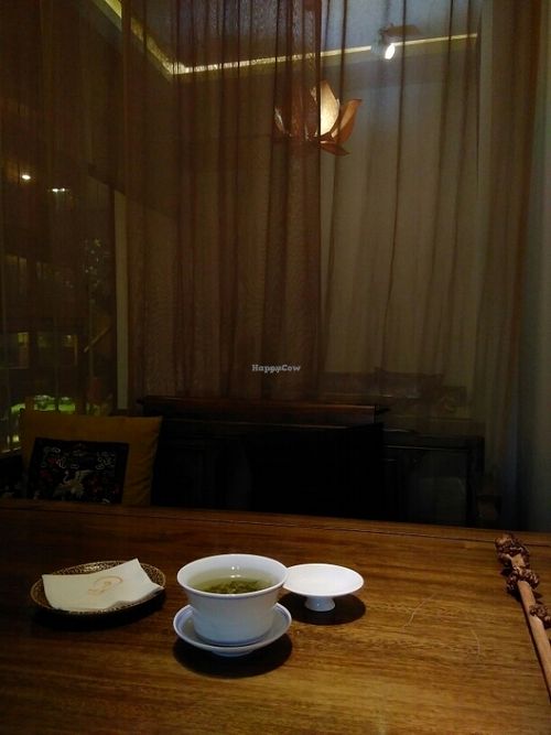 your own tea drinking booth at Ting Xiang Tea Life in Chengdu