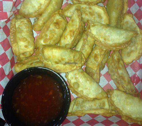 vegan pot stickers at The Grid in Mesa