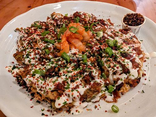 Okonomiyaki at Obon Shokudo in Portland