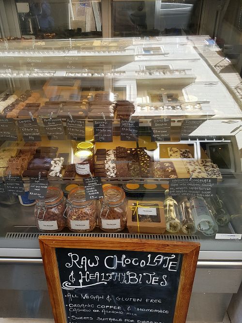 Theobroma display at Theobroma in Valletta