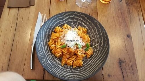 Pasta with eggplants  at Sense Eat in Paris
