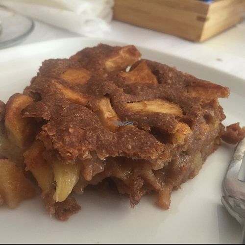 Chia and Apple cake, so delicious!!! at Veganeats Caffe in Lisbon