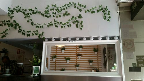 New decoration at Veganeats Caffe in Lisbon