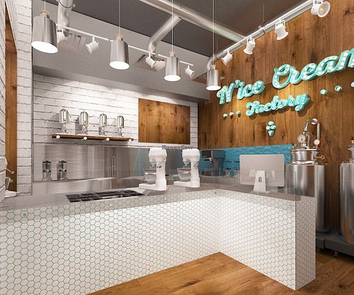 Parlour at N'Ice Cream Factory in Warsaw