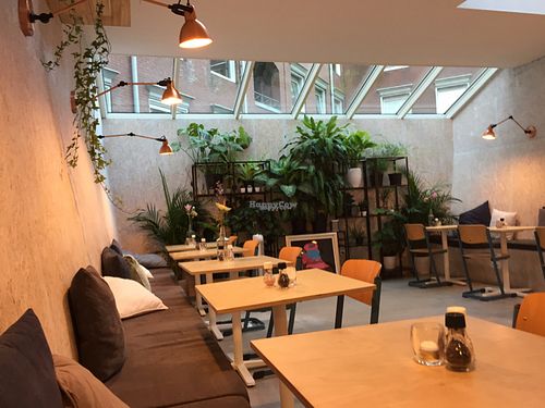 Seating up the back  at MOOK Pancakes in Amsterdam