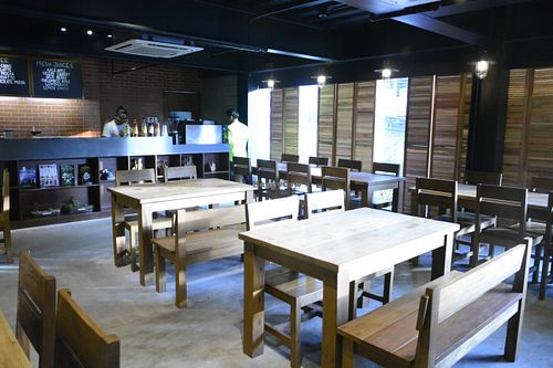 Interiors at Agico Vegetarian Cafe - Missouri St in Metro Manila
