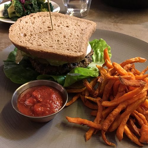 burger  at Farmacy in West London