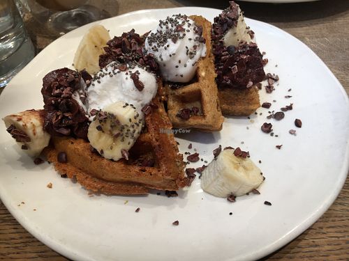 Waffles  at Farmacy in West London