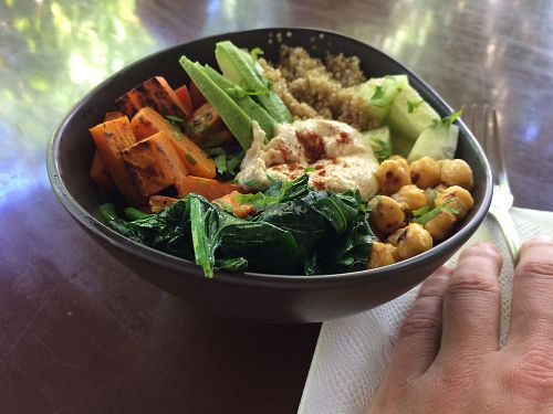 The Buddha Bowl at Diez Con Quince in Cozumel