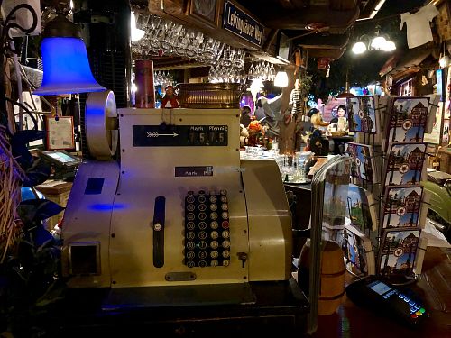cash register at Kartoffelhaus in Eisenach