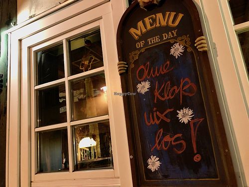 funny caption on sign at Kartoffelhaus in Eisenach